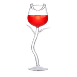 verre cocktail rose