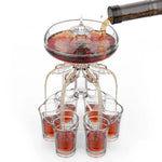 distributeur de cocktail en verre
