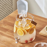 distributeur de boisson en verre avec robinet