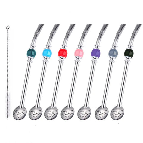 cuillère paille inox