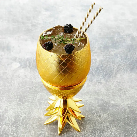 verre ananas pour cocktail