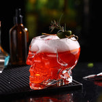 verre décoratif tête de mort